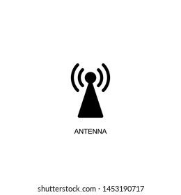 antenna icon vector black design