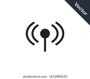 antenna icon vector design element logo template