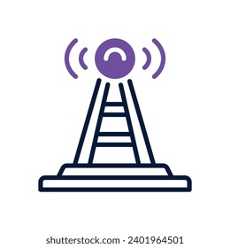 antenna icon. vector dual tone icon for your website, mobile, presentation, and logo design.