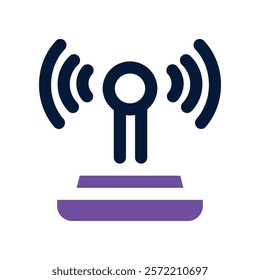 antenna icon. vector dual tone icon for your website, mobile, presentation, and logo design.