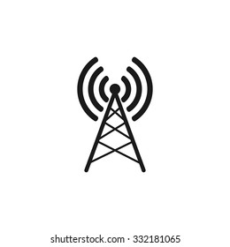 Antenna icon, Vector flat Illustration EPS 10