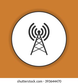 Antenna icon, Vector flat Illustration EPS 10