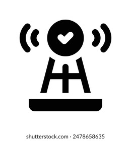 antenna icon. vector glyph icon for your website, mobile, presentation, and logo design.