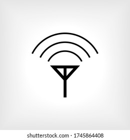 Antennensymbol - Vector Illustration für Design und Websites, Präsentation oder Anwendung.