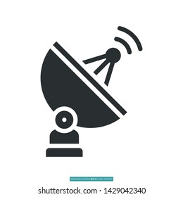 Antenna Icon Vector Illustration Logo Template