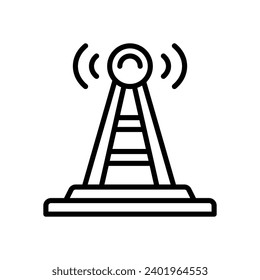 antenna icon. vector line icon for your website, mobile, presentation, and logo design.