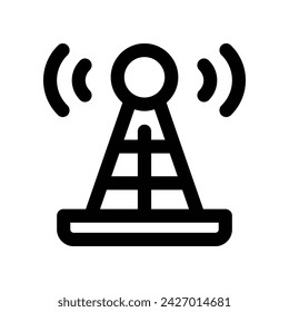 antenna icon. vector line icon for your website, mobile, presentation, and logo design.