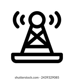 antenna icon. vector line icon for your website, mobile, presentation, and logo design.