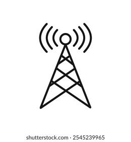 Coleção de conjuntos de vetor de ícone de antena para Web