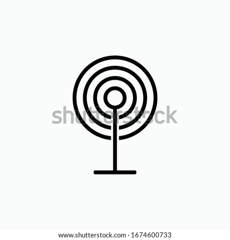 antenna icon vector sign symbol isolated