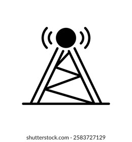 Antenna icon vector stock illustration