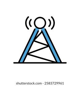 Antenna icon vector stock illustration