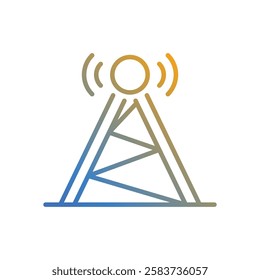 Antenna icon vector stock illustration