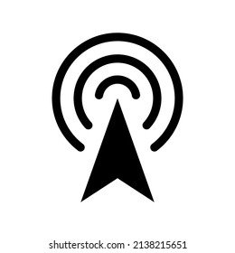 Ilustración de diseño de símbolos vectores de iconos de antena