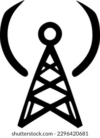 antenna icon vector symbol design illustration