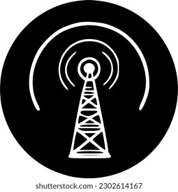 antenna icon vector symbol design illustration