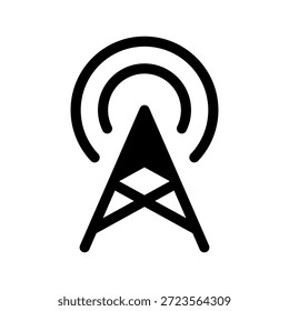 Icono de antena Ilustración de diseño de símbolo de Vector