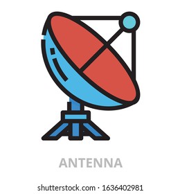 Antenna icon for website, application, printing, document, poster design, etc.