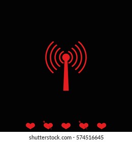Antenna icon. Wifi icon.