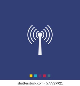 Antenna icon. Wifi icon.