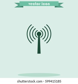 Antenna icon. Wifi icon.