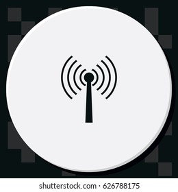 Antenna icon. Wifi icon.