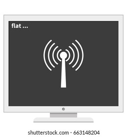 Antenna icon. Wifi icon.