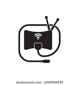 antenna icons, communication icons, satellite dishes