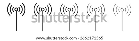 Antenna icons. simple and modern vector icon designs