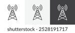 Antenna icon.Trendy modern flat linear vector illustration on white background.