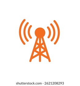 ícone Antenna.Trendy moderna ilustração vetorial linear plana sobre fundo branco.