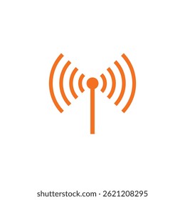 Antenna icon.Trendy modern flat linear vector illustration on white background.