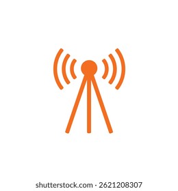 ícone Antenna.Trendy moderna ilustração vetorial linear plana sobre fundo branco.