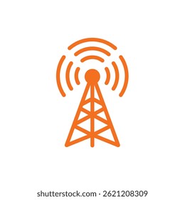 ícone Antenna.Trendy moderna ilustração vetorial linear plana sobre fundo branco.