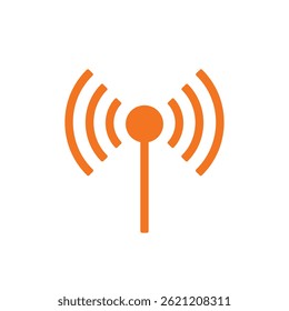 ícone Antenna.Trendy moderna ilustração vetorial linear plana sobre fundo branco.