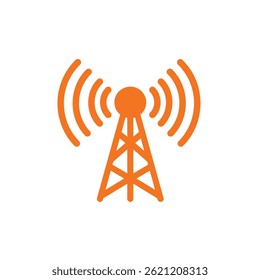 ícone Antenna.Trendy moderna ilustração vetorial linear plana sobre fundo branco.
