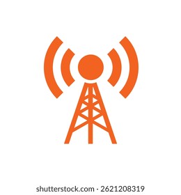 Antenna icon.Trendy modern flat linear vector illustration on white background.