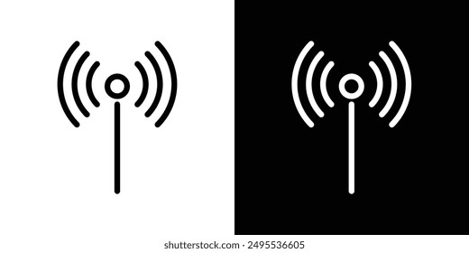 Vektorillustration für das Antennenkabelsymbol.