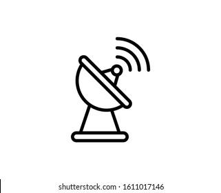 Antenna line icon. Vector symbol in trendy flat style on white background. Web sing for design.