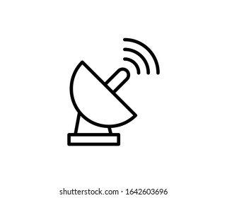 Antenna line icon. Vector symbol in trendy flat style on white background. Web sing for design.