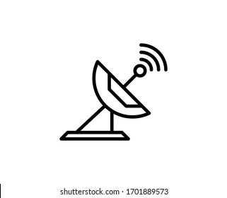 Antenna line icon. Vector symbol in trendy flat style on white background. Web sing for design.
