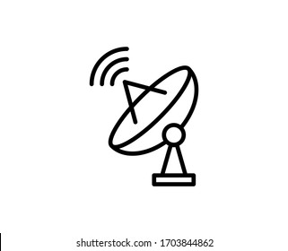 Antenna line icon. Vector symbol in trendy flat style on white background. Web sing for design.