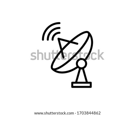 Antenna line icon. Vector symbol in trendy flat style on white background. Web sing for design.