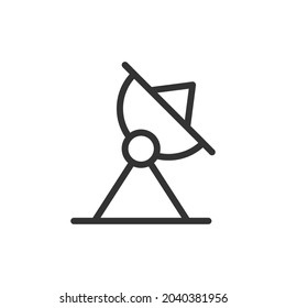 Antenna minimal line icon. Web stroke symbol design. Antenna sign isolated on a white background. Premium line icon.