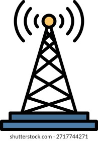 Antena Novo Vetor de Design de Ícone Criativo