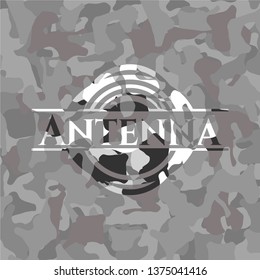 Antenna on grey camo pattern