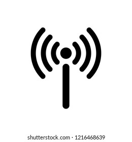 antenna point wifi icon vector, network internet free wireless web sign icon