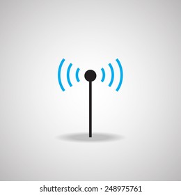 Antenna Satellite dish and technology icon 
