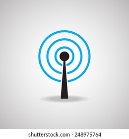 Antenna Satellite dish and technology icon 