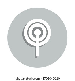 antenna sign badge icon. Simple glyph, flat vector of web icons for ui and ux, website or mobile application